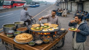 УЛИЧНАЯ ТЕЛЕЖКА С УДИВИТЕЛЬНЫМИ ДЕЗИ-НАШТАМИ🔥. УЛИЧНАЯ ЕДА В ПАКИСТАНЕ.