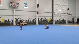 ЖП 3 юн. разряд, Гарник Ульяна - Валеева Лилия, ДК «Машиностроитель», Комбинированное упражнение