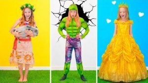 Настя превращается в супергероя