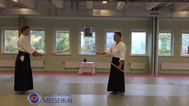 7.Aikido Jo Tai Ken Ikkyo Omote, Shishiya Sensei Malmö 2018