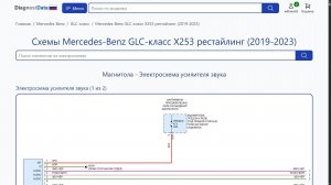 Схемы Mercedes-Benz GLC-класс X253 рестайлинг (2019-2023)