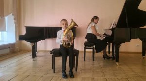 Саитов Роман 8 лет 1 кл альт-горн МАУДО "Киришская детская школа искусств"