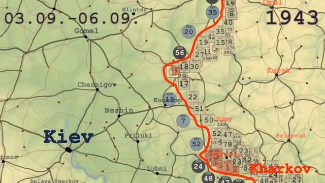 Eastern Front animated: 194344