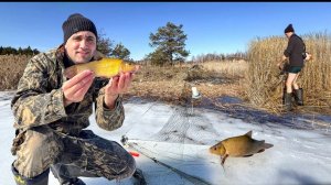 Новый Лагерь! Расчистил место! Провалился под лед! Ловля линков на Хапуги! Стейк  с ананасами