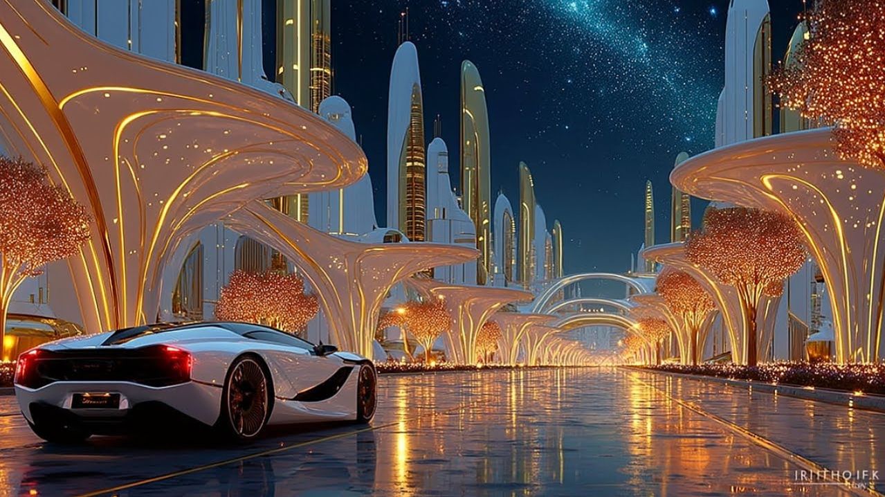 Future City 3100 | AI Smart Utopia, Autonomous Transport, Luxury Domes & Neon Mega Roads смотреть онлайн