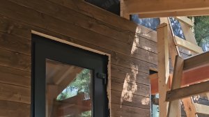 Монтаж имитации бруса.