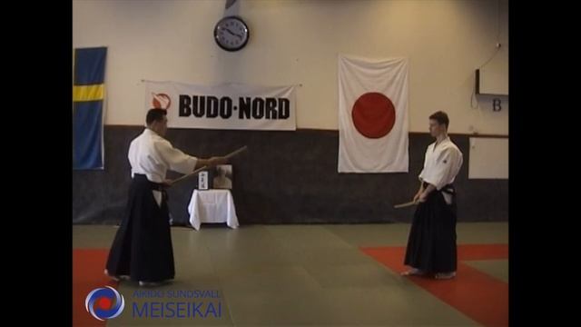 17.Aikido Ken Tai Ken Yokomenuchi Shihonage, Shishiya Sensei Sundsvall 2004