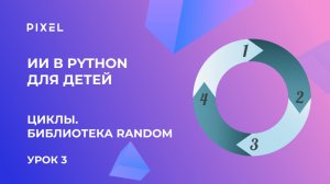 Урок 3. Искусственный интеллект (ИИ) и Пайтон для детей | Циклы.  Библиотека random