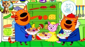 Мультик Три Кота /Кулинарное Шоу Выбери, чья каша вкуснее!