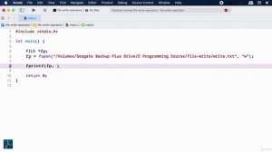 088 - Write into a file in C Write mode file operation