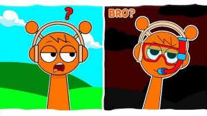 Мой персонаж из Sprunki Арен (брат Орена)