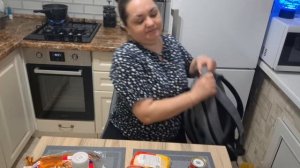 Гуляли, распаковка, готовлю КУРИНЫЕ ребра🤣