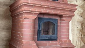 Каминопечь с кирпичной духовкой