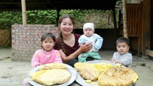 Собираю дикий мед на продажу. Запекаю медовые соты, чтобы накормить свою маленькую дочь. Дуонг