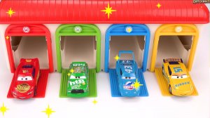 Молния Маквин vs Автобус Тайо! Игрушки Дисней Мультики для детей