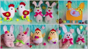 6 ИДЕЙ ПАСХАЛЬНЫХ ПОДЕЛОК из ФЕТРА своими руками