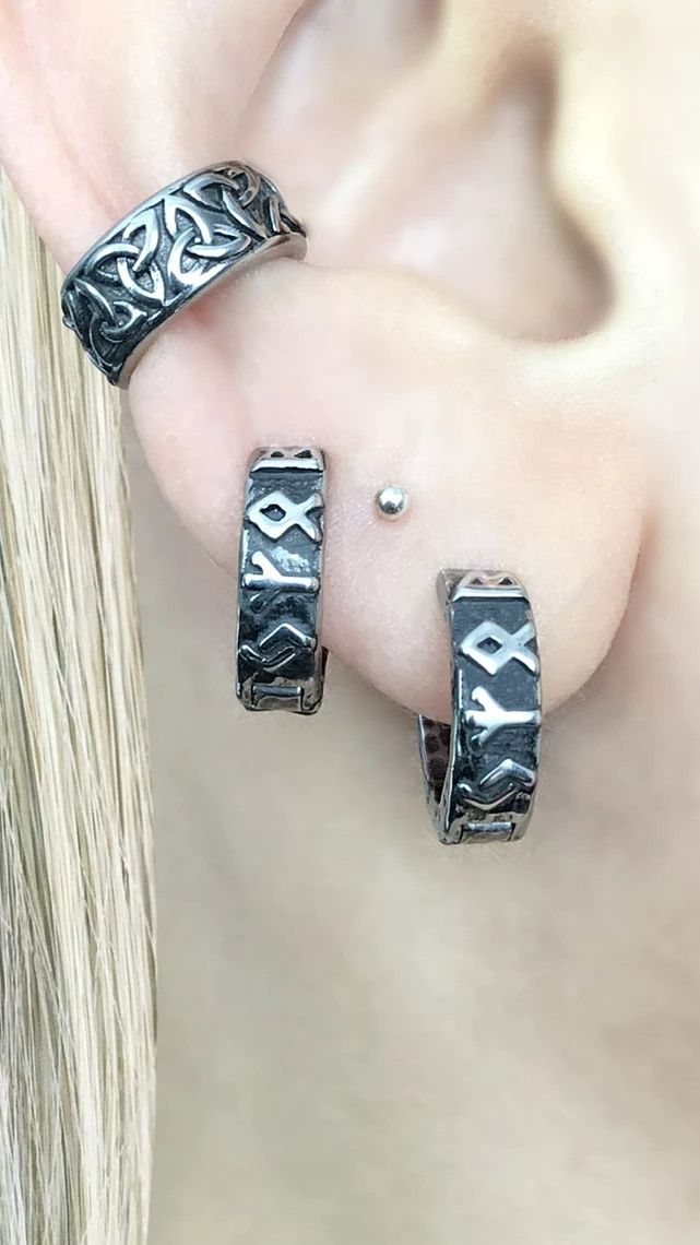 Серьги‑конго "Руны Госпожа удача" от StarfallShop