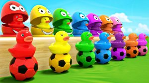 Пять маленьких утят - Шалтай-Болтай - Игрушечные утята в волшебном яйце - Детские стишки и песенки
