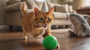 Рыжий кот и плюшевая акула