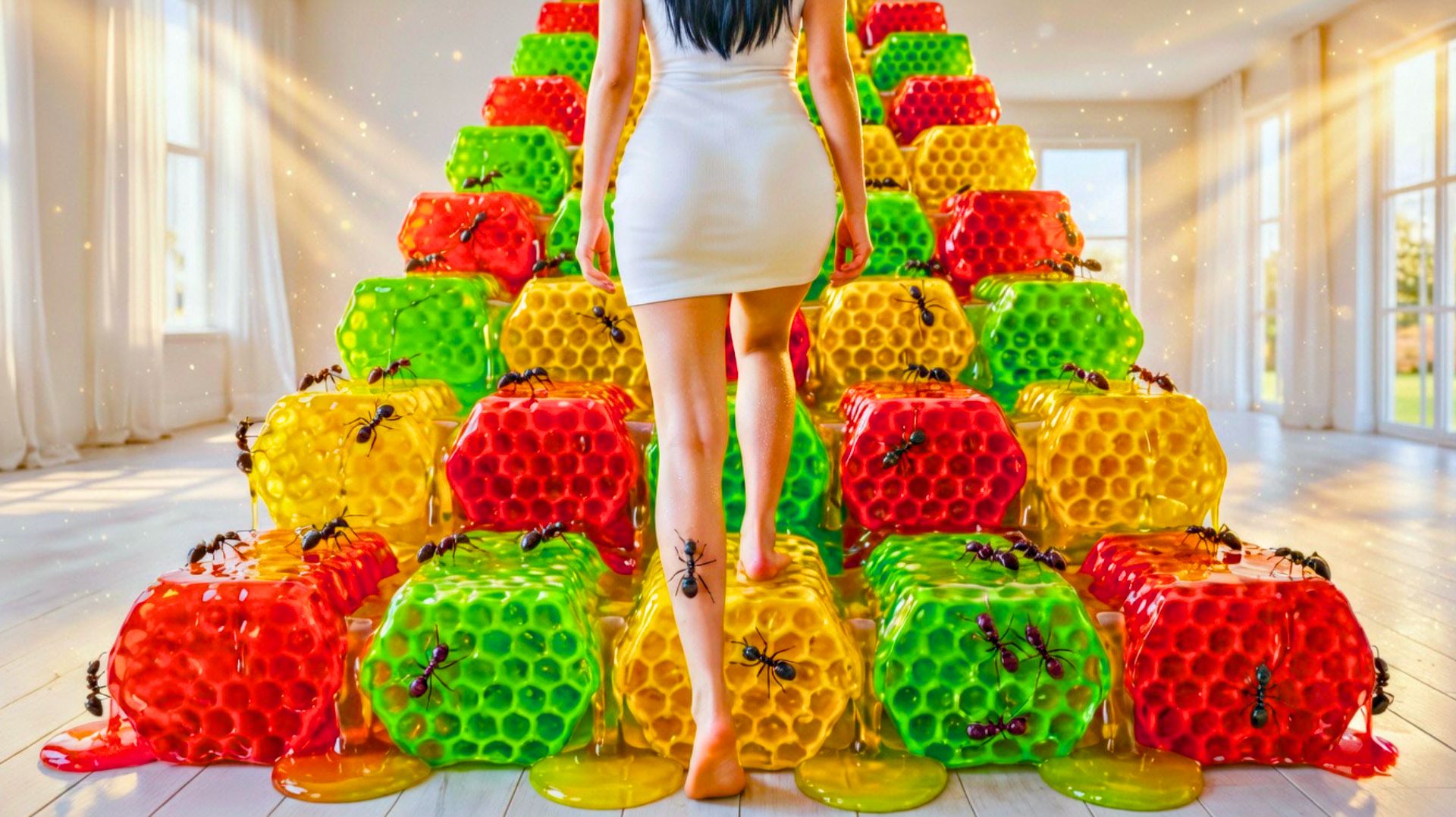 Какую Безумную лестницу выбрали бы Вы?! Невероятно приятная ИИ-анимация как в Мультики!