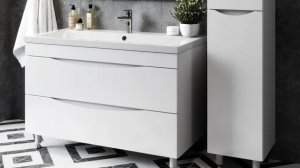 Тумба с раковиной AURA Андрея 75-2 напольная, белая