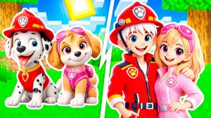 МАРШАЛ и СКАЙ СТАЛИ ЛЮДЬМИ ЩЕНЯЧИЙ ПАТРУЛЬ ПРЕВРАЩЕНИЯ В МАЙНКРАФТ