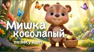 Мишка косолапый по лесу идёт песенки для малышей детские песни мультики для маленьких детей 0+