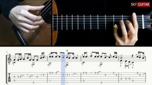 LET IT BE Легкая Версия на Гитаре. Уроки гитары. Ноты и Табы для Гитары Sky Guitar