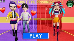 ДЖИНУ ВЛЮБЛЯЕТСЯ В РУМИ - популярного охотника на демонов в ПОБЕГЕ ИЗ ТЮРЬМЫ БАРРИ! #obby #roblox