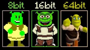 ПЕСНЯ ИЗ ШРЕКА 1-БИТНОЙ ВЕРСИИ ДО 64-БИТНОЙ ВЕРСИИ!!! ПЕСНЯ SMASH MOUTH ALL STAR ИЗ ШРЕКА! 😺😻🙀