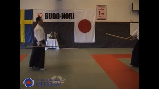 12.Aikido Jo Tai Ken Yokomen Uchi Kotegaeshi Shishiya Sensei 2003