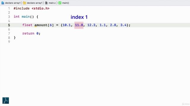 066 - Part 1 Declare 1-Dimensional array in C смотреть онлайн