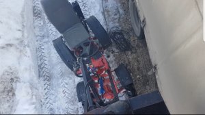 В дребезги #дальнобой #зима #лёд #freightliner #дорога