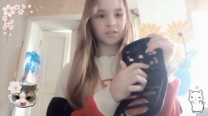 Видео от дочки! Сшила котика!