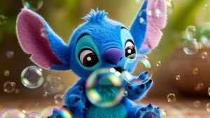 Стич и мыльные пузыри