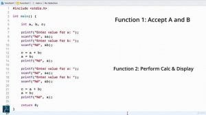 055 - Part 1 Introduction to functions in C