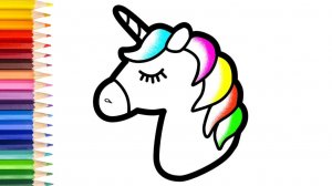 Мультик для детей -как нарисовать ЕДИНОРОГА для детей/Рисование ЕДИНОРОГА для детей