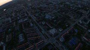 Полет на параплане над телебашней Южно-Сахалинска