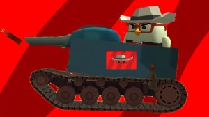 я сделал настоящий танк в чикен Ган