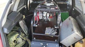 60. Снегоход в багажнике. В поисках чаги. Следы волков? Мотобуксировщик МБС 1-С.