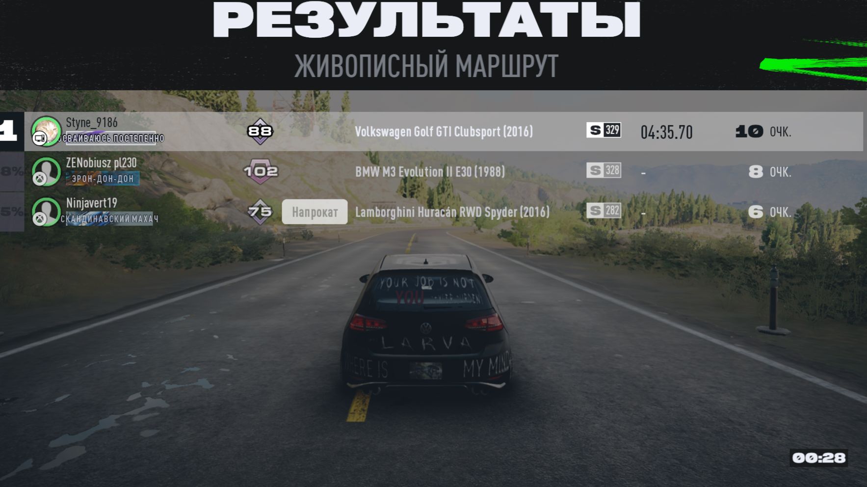 Официальный рекорд на живописном маршруте,Volkswagen Golf GTI Clubsport пока что в топе среди всех смотреть онлайн