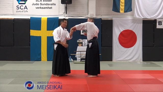 1.Aikido Ai Hanmi Ikkyo Omote High Positionm Shishiya Sensei (Sundsvall 2016)