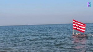 Паралимпийская спортсменка Шолпан Зиганшина совершила заплыв в ледяной воде Керченского пролива