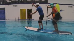 Развороты на SUP-тандеме в лабораторных условиях
