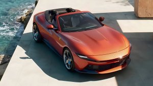 Илон Маск и роботы Tesla Optimus. Кабриолет Ferrari.