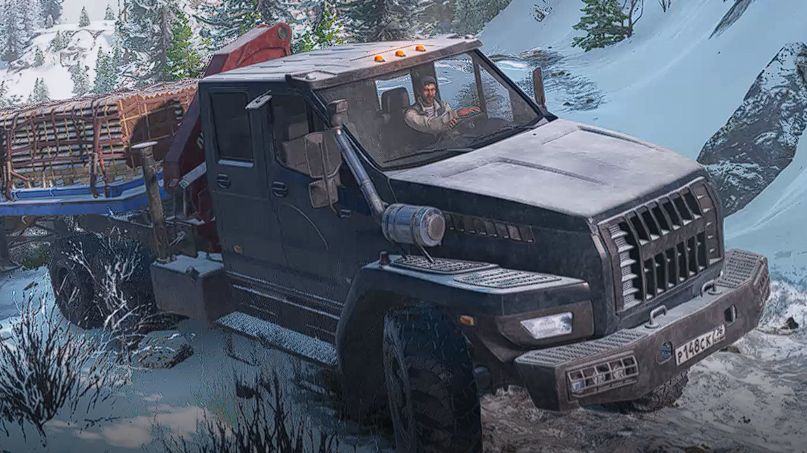 SnowRunner  Доставить на склад кирпичи