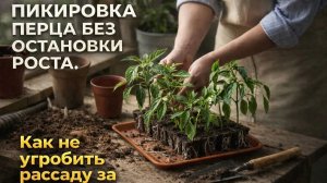 Почему после пикировки перец «замирает» на 2 недели
