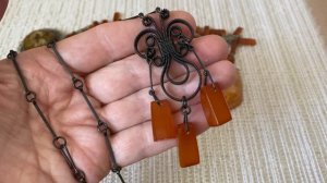 2 часть.Мой янтарный мир. Колье и подвески.