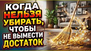 Главная примета о достатке: в 3 запретных дня уборки в доме нельзя, чтобы сохранить движение денег