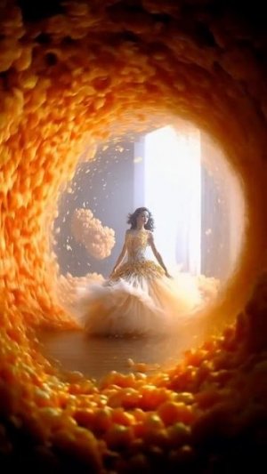 Красивое видео созданное нейросетью